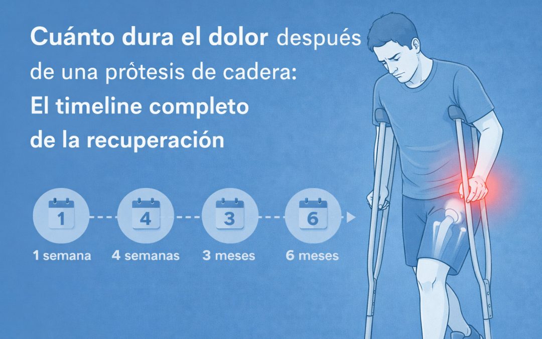 Cuánto dura el dolor después de una prótesis de cadera: El timeline completo de la recuperación